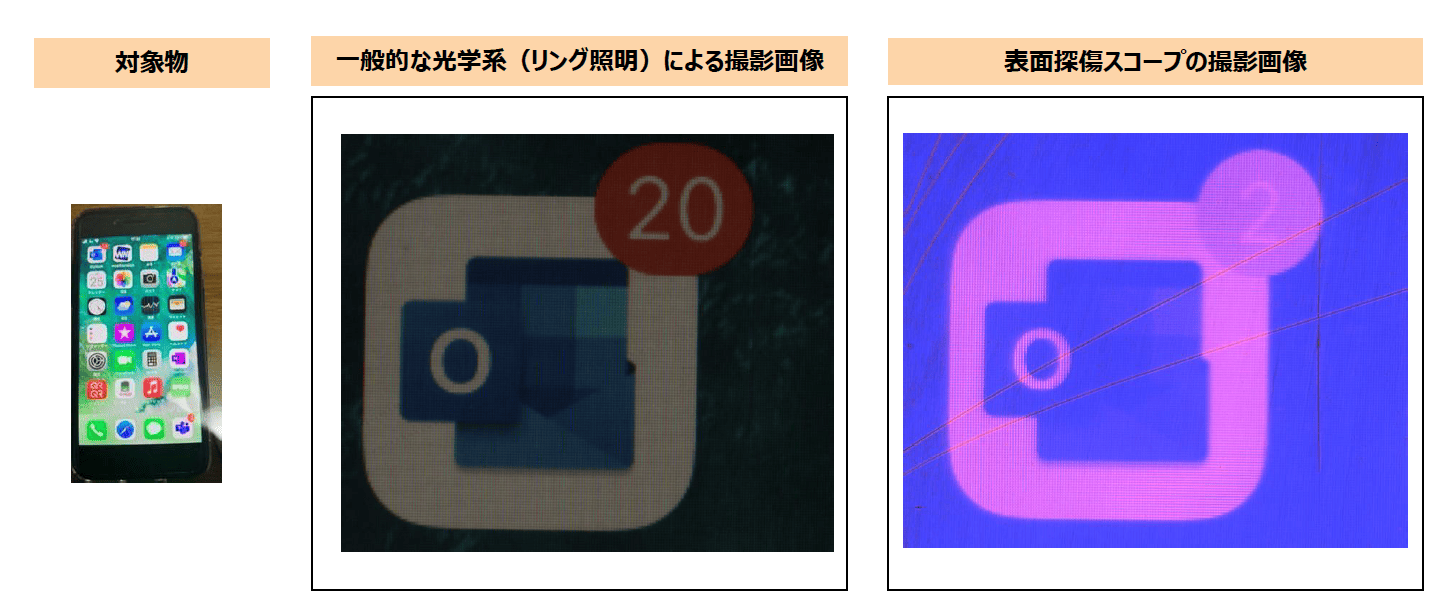 スマートフォン保護シートの傷